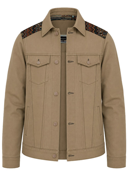 CRUISE JACKET REGULAR OSLO KHAKI MULTICOLORED