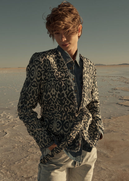 KIMONO JACKET REGULAR OSAKA  BLUE INDIA BLUE
