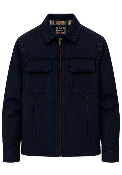 WORK JACKET REGULAR DUBLIN NAVY BLUE MULTICOLORED