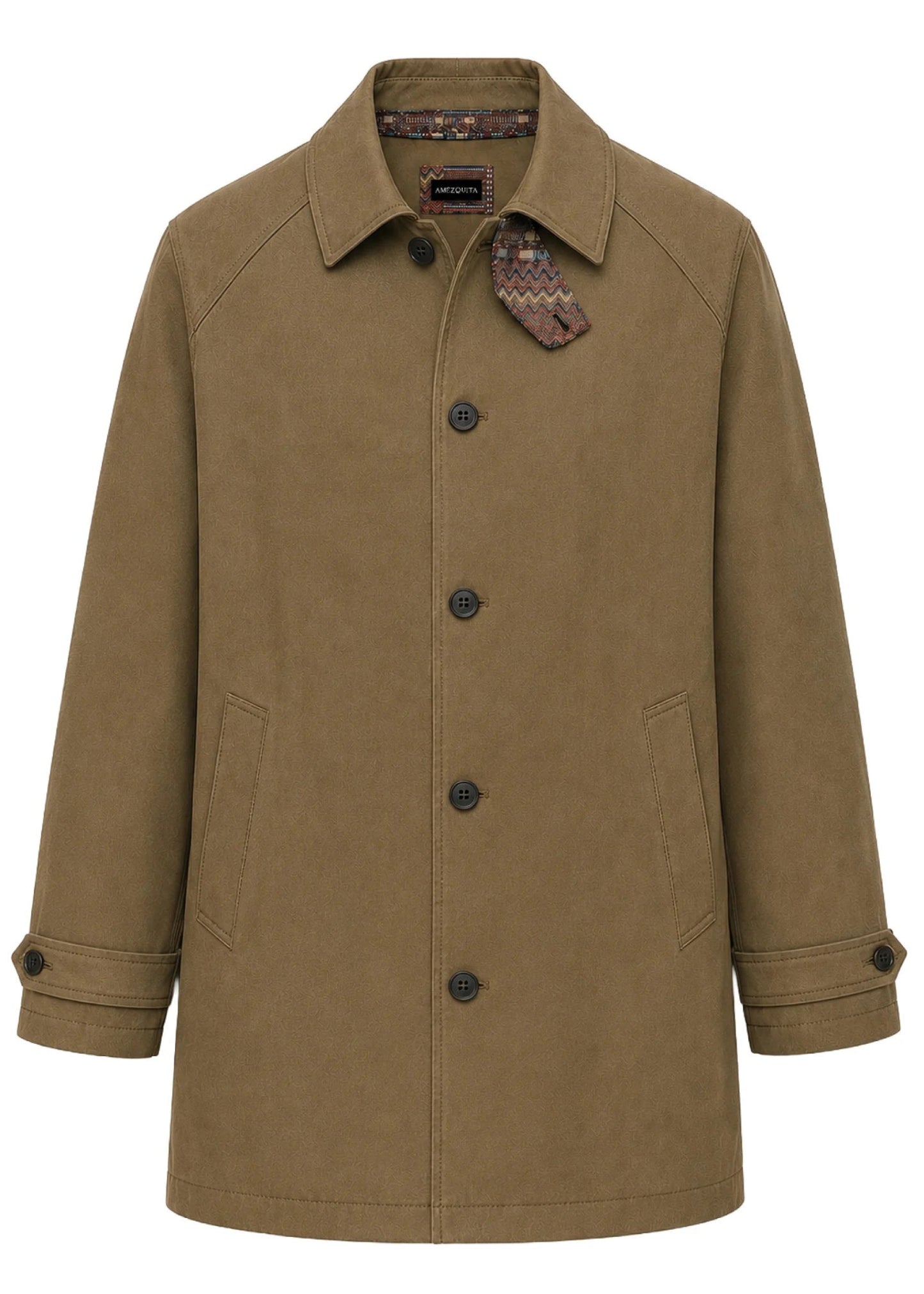 TRENCH COAT REGULAR EDIMBURGO KHAKI MULTICOLORED