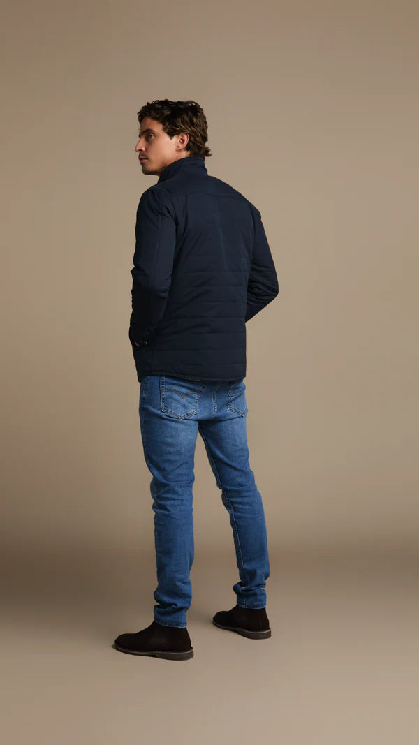 Double-sided- puffy jacket navy Qhari