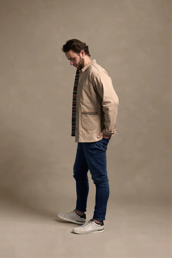 Cotton shacket khaki Jack