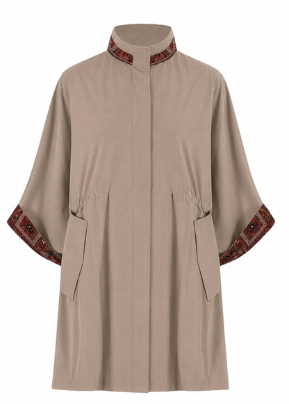 CAPE COAT REGULAR PRAGA KHAKI PERSA