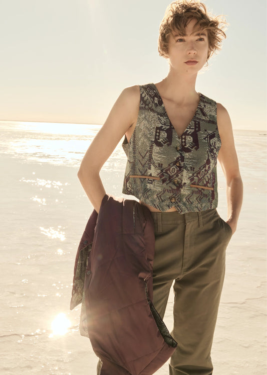 CLASSIC VEST REGULAR LUXOR TURQUOISE TRACE
