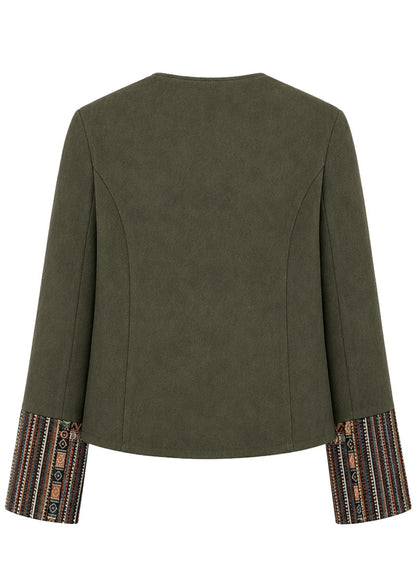 CLASSIC JACKET REGULAR MADRID OLIVE GREEN MULTICOLORED
