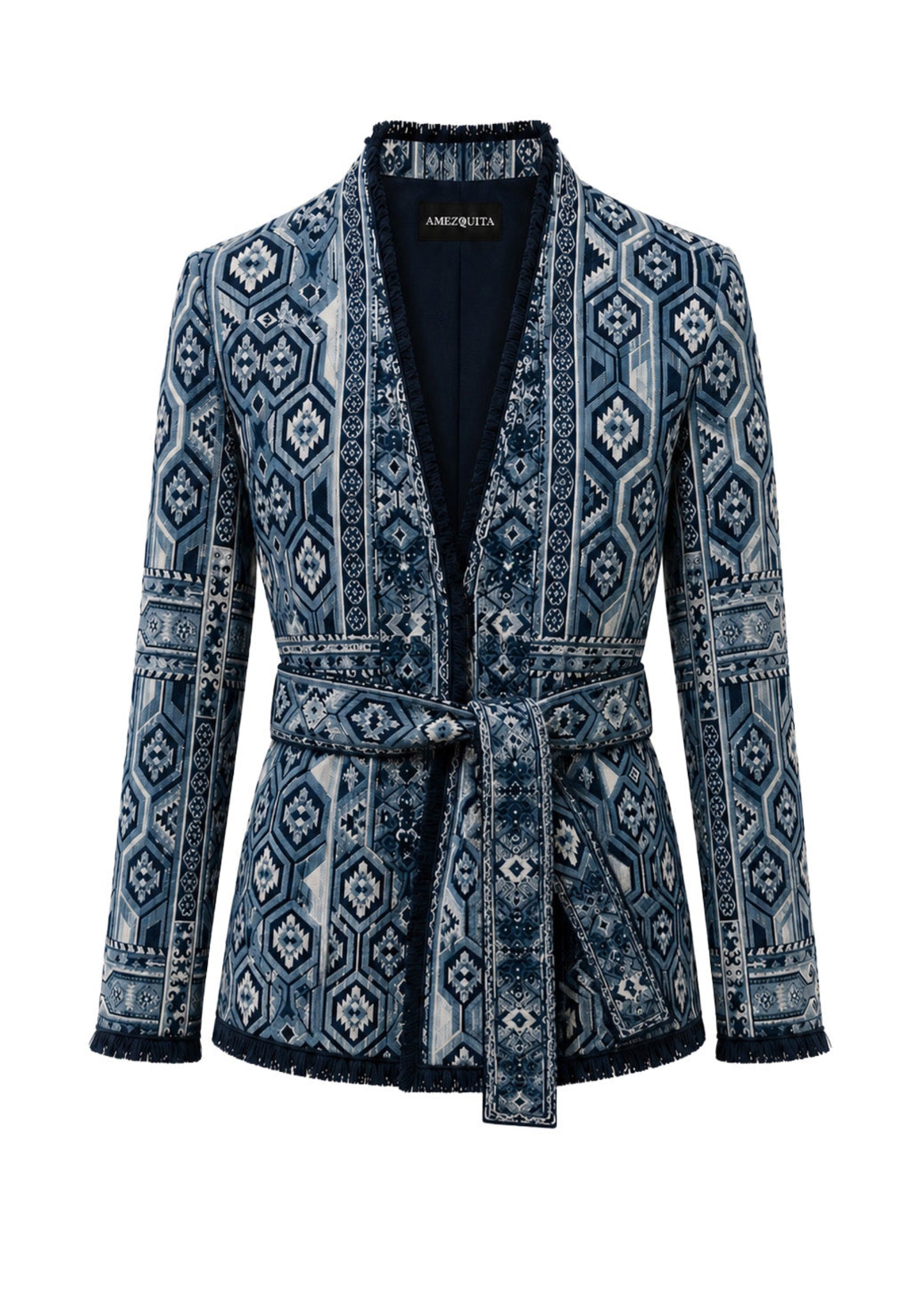 KIMONO JACKET REGULAR OSAKA BLUE PALM TROPICARIO