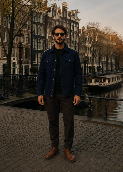 CRUISE JACKET REGULAR OSLO NAVY BLUE CACTUS