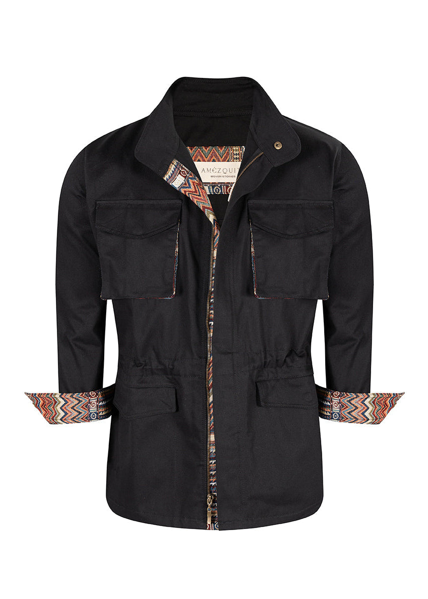 FIELD JACKET REGULAR NASHVILLE BLACK MULTICOLORED