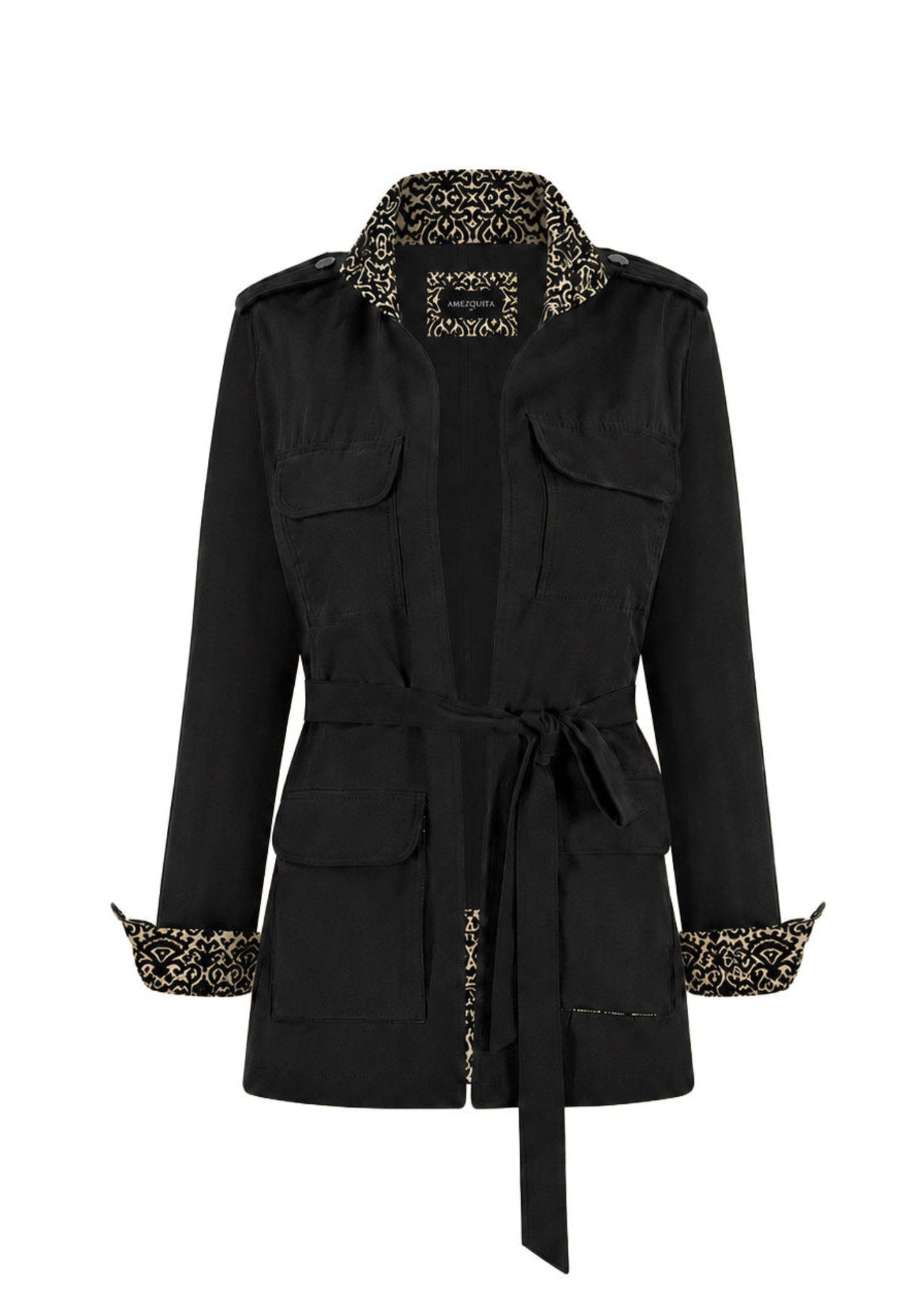 SAFARI JACKET REGULAR SAHARA BLACK INDIA BLACK