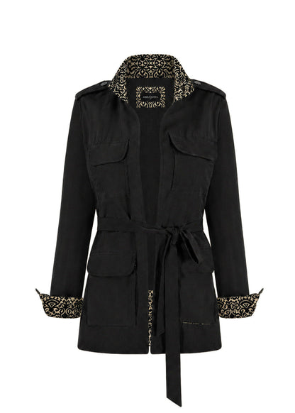 SAFARI JACKET REGULAR SAHARA BLACK INDIA BLACK