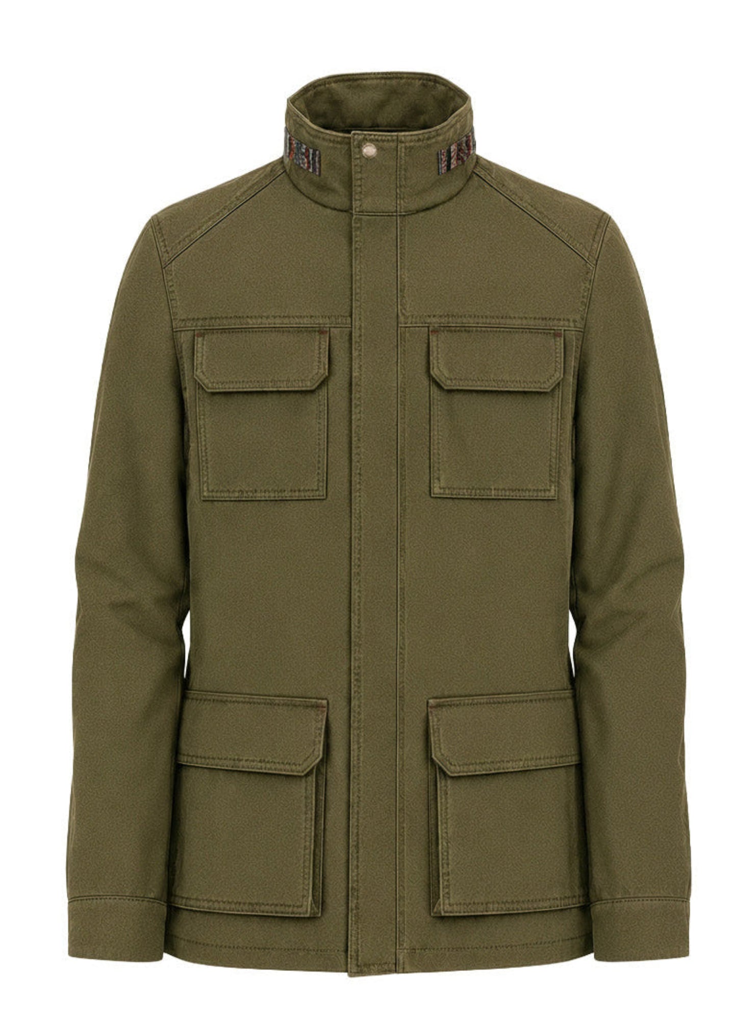 FIELD JACKET REGULAR TUCSON OLIVE GREEN  MULTICOLORED
