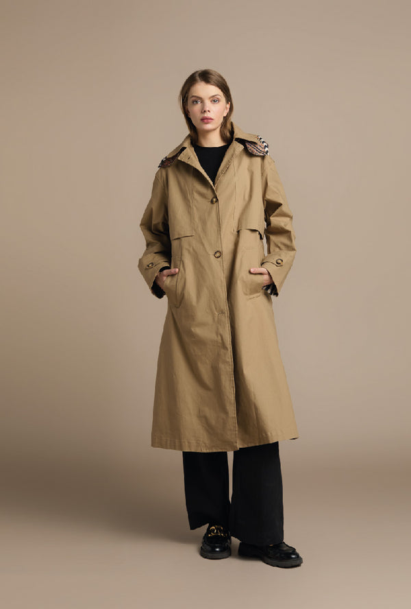 Trench coat khaki uyuni Unku