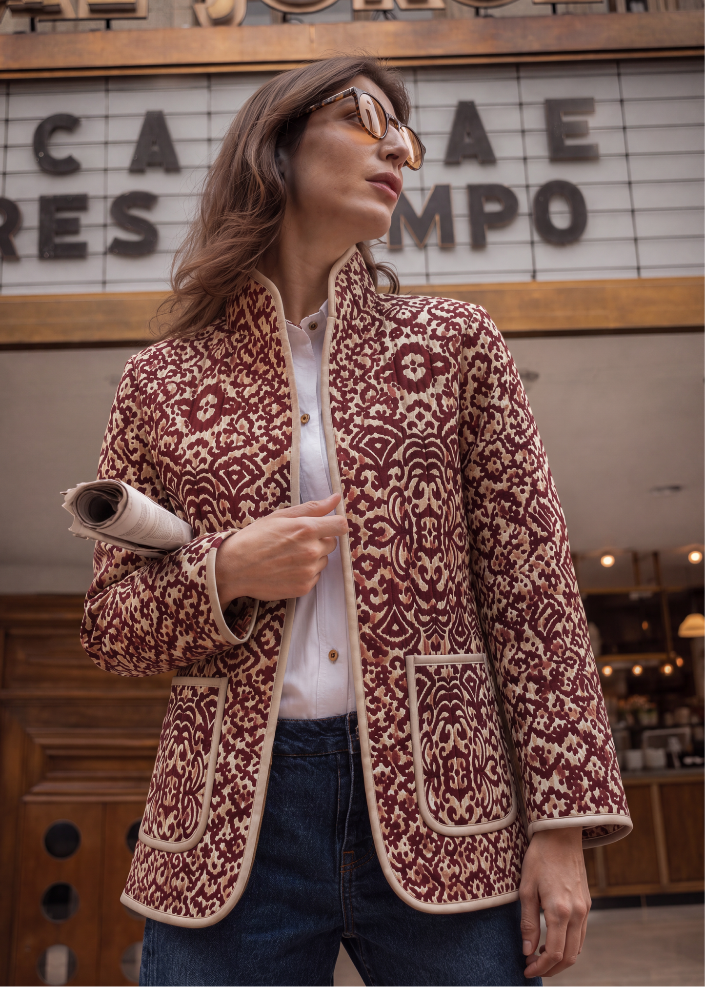 WORK JACKET REGULAR VERONA BURGUNDY INDIA BURGUNDY