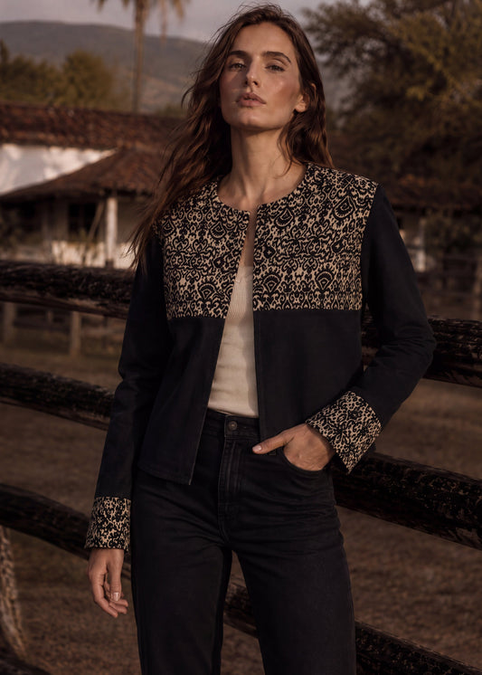 CLASSIC JACKET REGULAR MADRID BLACK INDIA BLACK