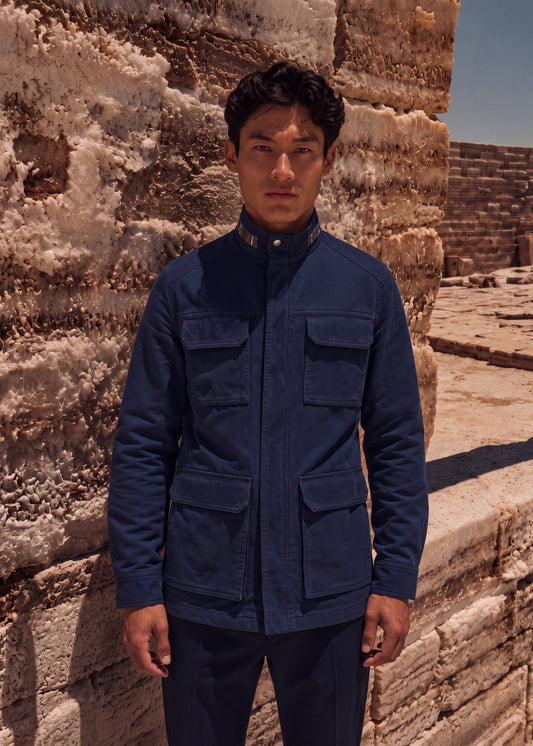FIELD JACKET REGULAR TUCSON NAVY BLUE MULTICOLORED